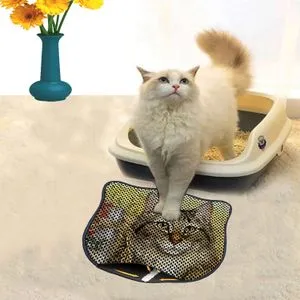 Kdkafa0123 Multicolor Cat Litter Mat