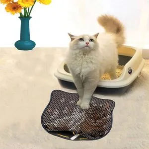 Kdkafa0125 Multicolor Cat Litter Mat
