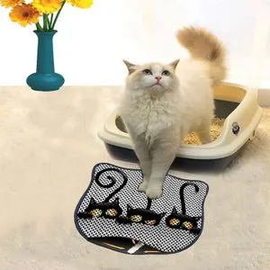 Kdkafa0127 Multicolor Cat Litter Mat
