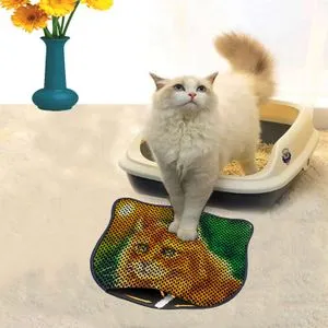 Kdkafa0130 Multicolor Cat Litter Mat
