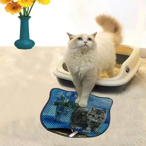 Kdkafa0132 Multicolor Cat Litter Mat