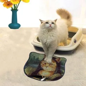 Kdkafa0133 Multicolor Cat Litter Mat