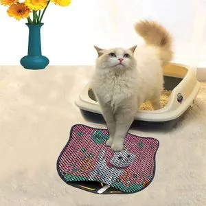 Kdkafa0140 Multicolor Cat Litter Mat