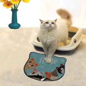 Kdkafa0141 Multicolor Cat Litter Mat