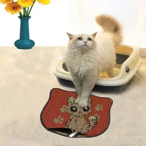 Kdkafa0142 Multicolor Cat Litter Mat