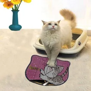 Kdkafa0152 Multicolor Cat Litter Mat