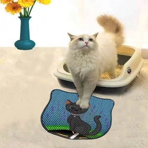 Kdkafa0156 Multicolor Cat Litter Mat