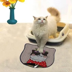 Kdkafa0160 Multicolor Cat Litter Mat