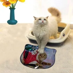 Kdkafa0175 Multicolor Cat Litter Mat
