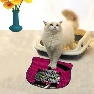 Kdkafa0182 Multicolor Cat Litter Mat