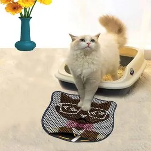 Kdkafa0187 Multicolor Cat Litter Mat