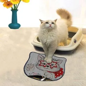 Kdkafa0190 Multicolor Cat Litter Mat