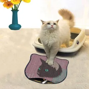 Kdkafa0195 Multicolor Cat Litter Mat