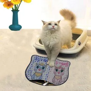 Kdkafa0197 Multicolor Cat Litter Mat