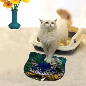 Kdkafa0202 Multicolor Cat Litter Mat