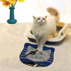 Kdkafa0206 Multicolor Cat Litter Mat