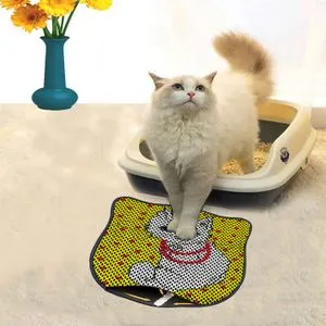 Kdkafa0208 Multicolor Cat Litter Mat