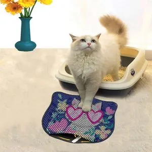 Kdkafa0210 Multicolor Cat Litter Mat