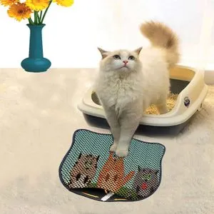 Kdkafa0211 Multicolor Cat Litter Mat