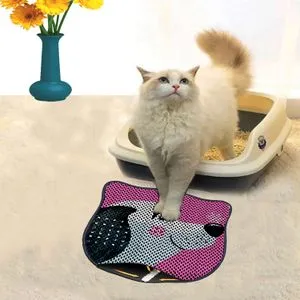 Kdkafa0212 Multicolor Cat Litter Mat