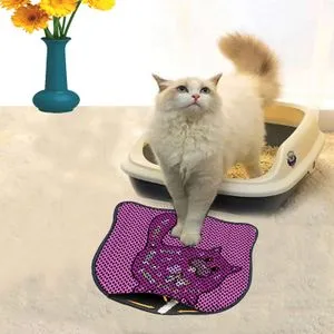 Kdkafa0214 Multicolor Cat Litter Mat