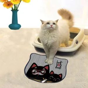 Kdkafa0215 Multicolor Cat Litter Mat