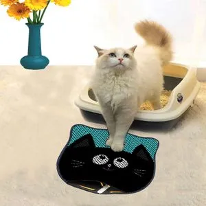 Kdkafa0223 Multicolor Cat Litter Mat