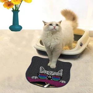 Kdkafa0224 Multicolor Cat Litter Mat
