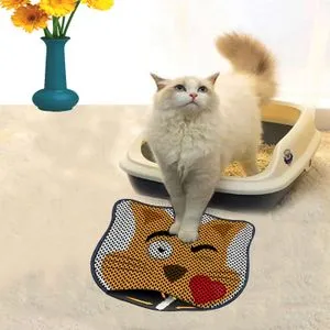 Kdkafa0226 Multicolor Cat Litter Mat