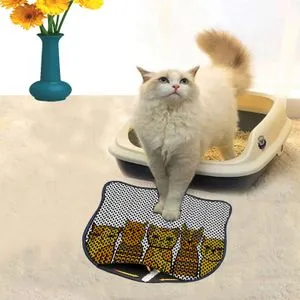 Kdkafa0229 Multicolor Cat Litter Mat