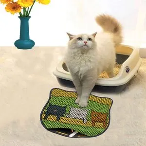 Kdkafa0231 Multicolor Cat Litter Mat