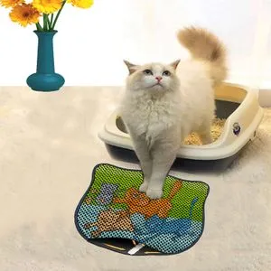 Kdkafa0232 Multicolor Cat Litter Mat