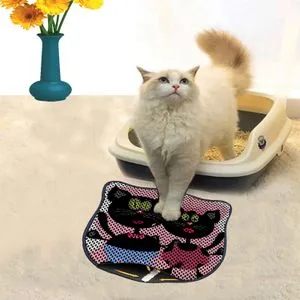 Kdkafa0235 Multicolor Cat Litter Mat