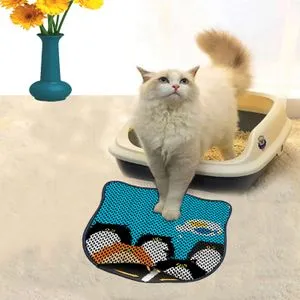 Kdkafa0236 Multicolor Cat Litter Mat