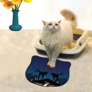 Kdkafa0246 Multicolor Cat Litter Mat
