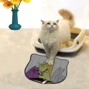 Kdkafa0250 Multicolor Cat Litter Mat