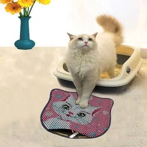 Kdkafa0252 Multicolor Cat Litter Mat