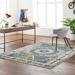Kece-Fr11 Plavi Tepih (80 x 120 cm)
