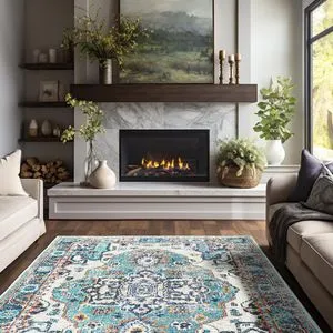 Kece-Fr27 plavi tepih (160 x 230)
