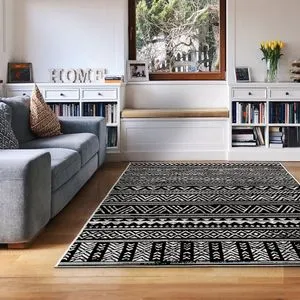 Kece-Fr42 Crni Tepih (60 x 100 cm)