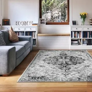 Kece-Fr45 Crni Tepih (80 x 150 cm)