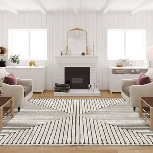 Kece-Fr55 Bela Tepih (80 x 150 cm)