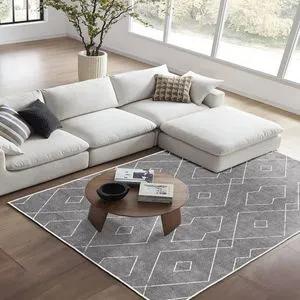 Kece-Fr63 Sivi Tepih (80 x 300 cm)