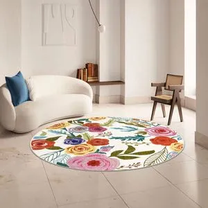 Kece-Fr69 Krema Tepih (90 x 90 cm)