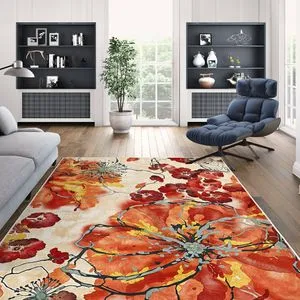 Kece-Fr93 Narandžasti Tepih (80 x 150 cm)