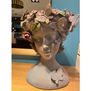 Kelebek - Antique Cream Cream Vase