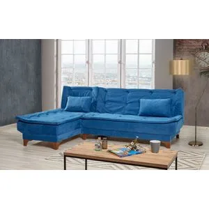 Kelebek Köşe Left - Dark Blue Dark Blue Corner Sofa-Bed