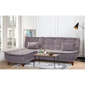 Kelebek Köşe Left - Grey Grey Corner Sofa-Bed