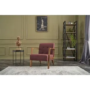 Kemer - Claret Red Claret Red Wing Chair