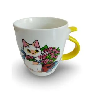 Keramička šolja Cat flower